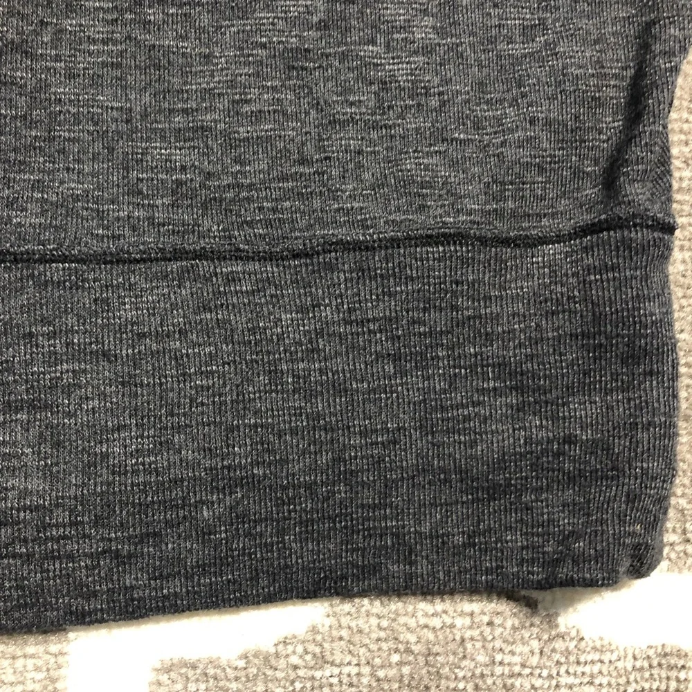 Free People We the People Shirt Womens Medium Gray 3/4 Sleeve Top